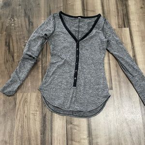 Lululemon baseball shirt Grey Marl